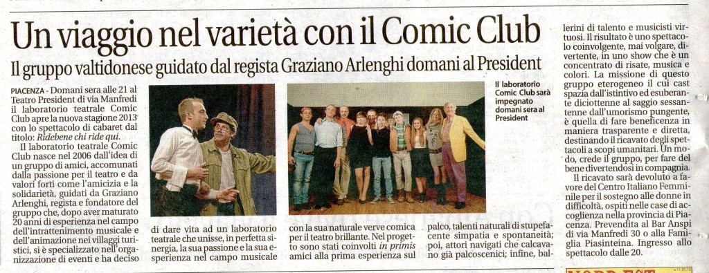 La Libertà 11/01/2013